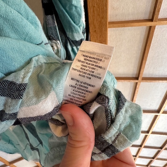 Blue Plaid Quarter Zip Top - Picture 10 of 11